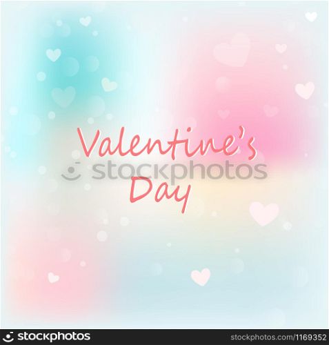 Valentines background. Abstract hearts bokeh as background Valentine day