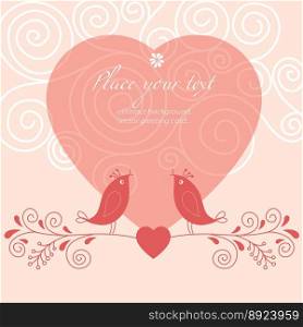 Valentines background vector image