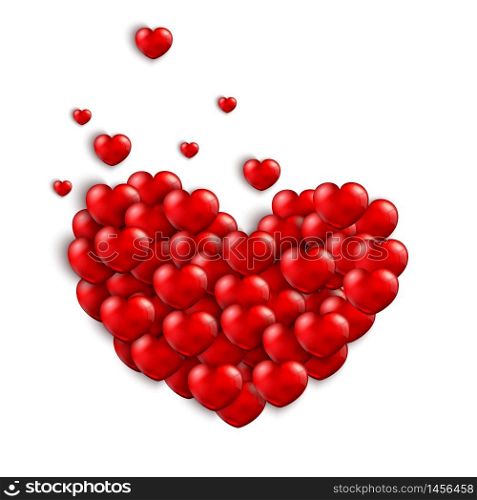 Valentines background with a heart concept. vector