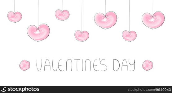 Valentines day background. Abstract background. Trendy design. Wallpaper, flyers, banners. Vector illustration