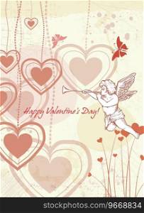 Valentines day background Royalty Free Vector Image