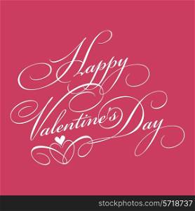 Valentines day background with decorative text