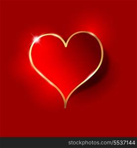 Valentines Day background with heart shape