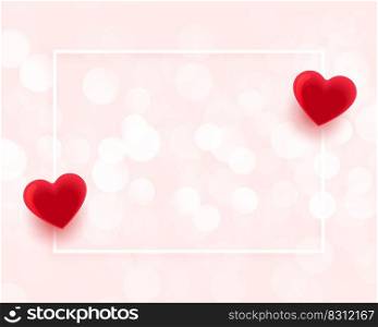 valentines day beautiful frame with text space