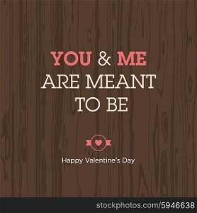Valentines day card. Love quote 01.