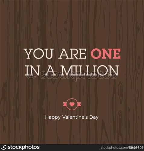 Valentines day card. Love quote 03.