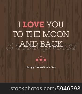 Valentines day card. Love quote 04.