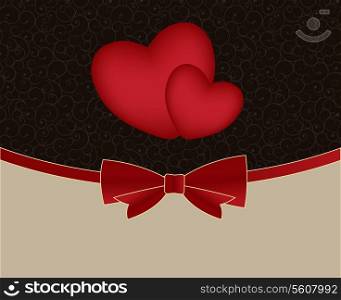Valentines day card, vector illustration