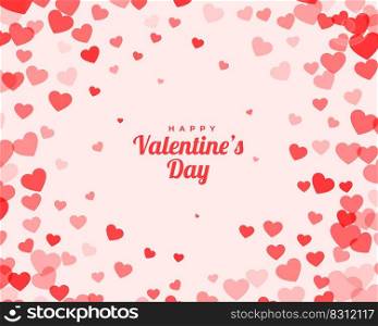 valentines day card with scattered background