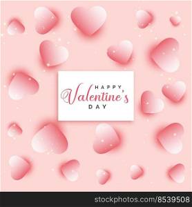 valentines day hearts pattern background design