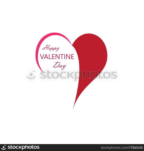 Valentines day logo vector illustration design