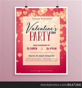 valentines day party poster design