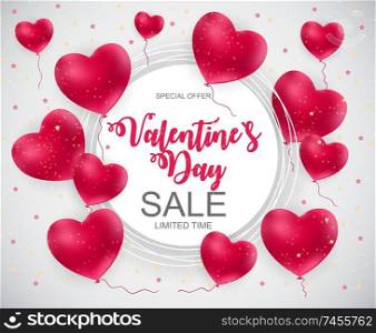 Valentines Day Sale, Discont Card. Vector Illustration EPS10. Valentines Day Sale, Discont Card. Vector Illustration