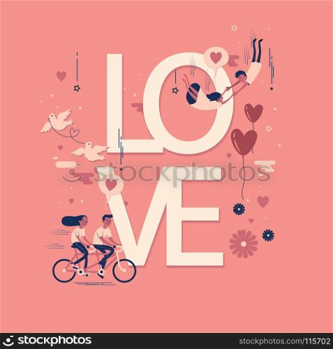 valentines day. valentines day love heart romance vector art illustration