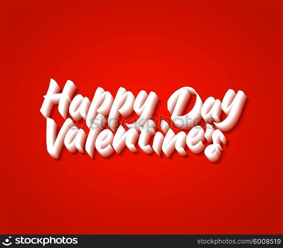 Valentines day vintage lettering background. Happy Valentines Day card. Happy Valentine&amp;#39;s Day lettering on red background. Valentines day card with text. Romantic lettering. Valentines day concept