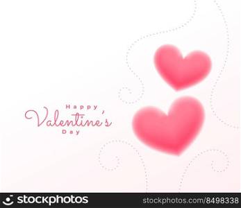 valentines day wishes background with two pink hearts
