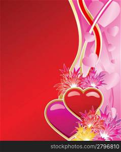 Valentines floral background