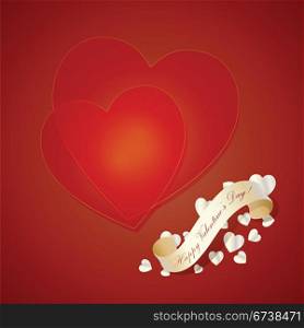 Valentines greeting. | Vector illustration.