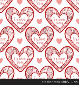 Valentines wrapping pattern with hearts. Vector texture for packaging design.. Valentines wrapping pattern with hearts. Vector texture for packaging design