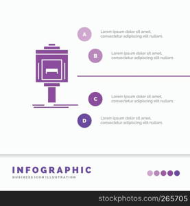 valet, parking, service, hotel, valley Infographics Template for Website and Presentation. GLyph Purple icon infographic style vector illustration.