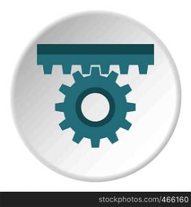 Valve icon in flat circle isolated on white vector illustration for web. Valve icon circle