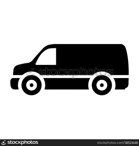 Van car icon logo company. isolated on white background.
