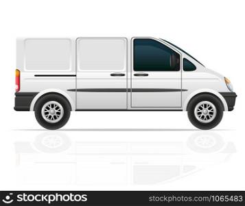 van for the carriage of cargo vector illustration isolated on white background