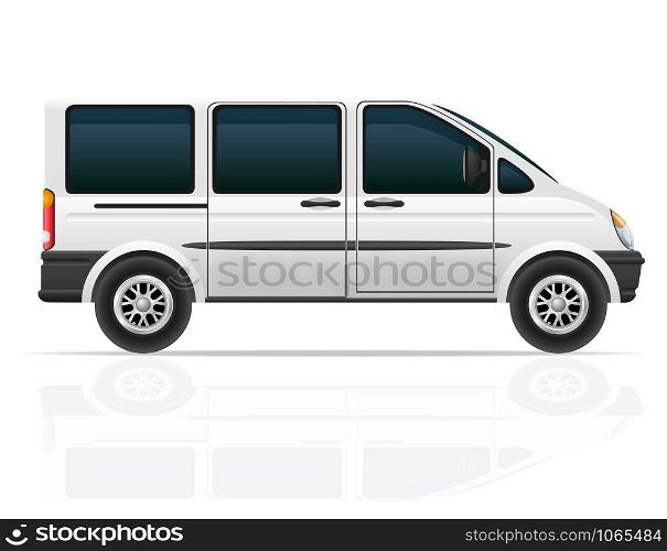 van for the carriage of passengers vector illustration isolated on white background