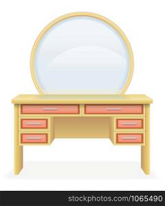 vanity table modern furniture vector illustration vector illustration isolated on white background
