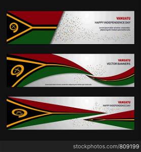 Vanuatu independence day abstract background design banner and flyer, postcard, landscape, celebration vector illustration