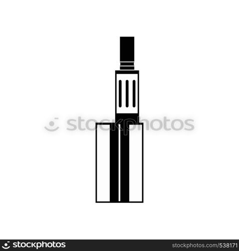 Vaping device icon in simple style on a white background. Vaping device icon, simple style