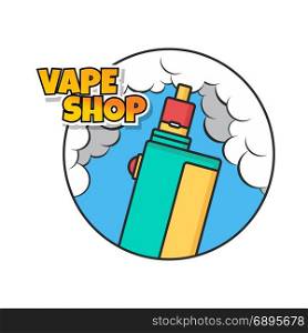 vaporizer electric cigarette vapor mod - vape life. vaporizer electric cigarette vapor mod - vape life vector
