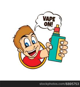 vaporizer electric cigarette vapor mod - vape life. vaporizer electric cigarette vapor mod - vape life vector