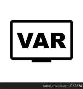 VAR icon symbol simple design. Vector eps10