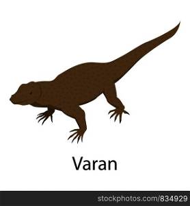 Varan icon. Isometric of varan vector icon for web design isolated on white background. Varan icon, isometric style