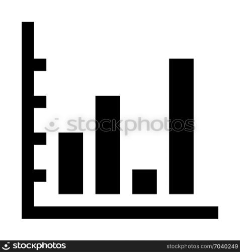 variable bar chart, icon on isolated background