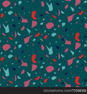 Variety Terrazzo colorful vintage pattern design in trendy colors.