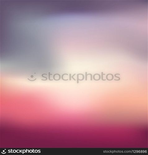 Various colors Like the evening sky, vector