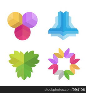 various company logo element template set colors corporate business