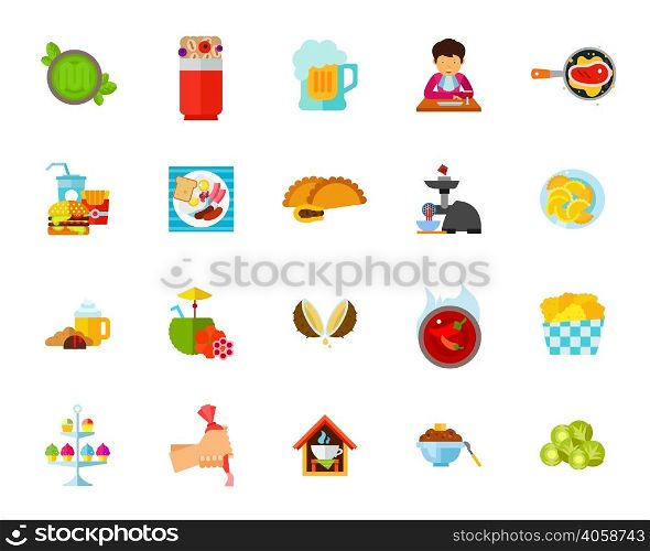 Various dish icon set. Can be used for topics like refreshment, dinner, lunch, menu