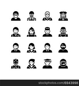 Various people and character set