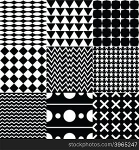 various seamless pattern set. various seamless pattern set theme vector art illustration