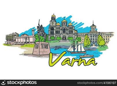 varna doodles vector illustration