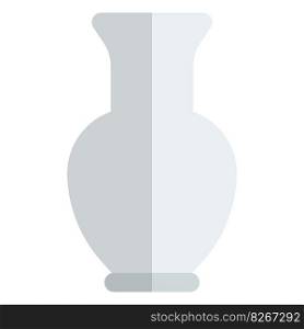 Vase, a decorative jar without handles.