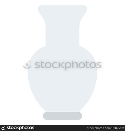 Vase, a decorative jar without handles.