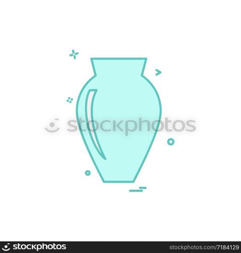 Vase icon design vector