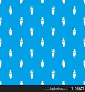 Vase pattern vector seamless blue repeat for any use. Vase pattern vector seamless blue
