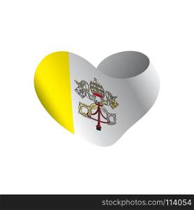 Vatican flag, vector illustration. Vatican flag, vector illustration on a white background