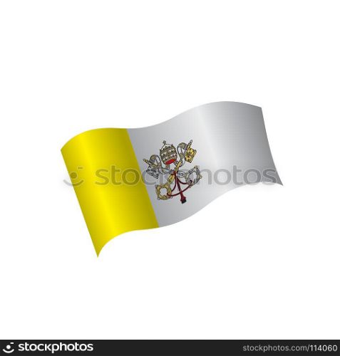 Vatican flag, vector illustration. Vatican flag, vector illustration on a white background