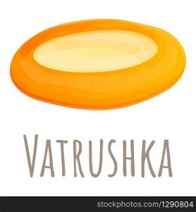 Vatrushka icon. Cartoon of vatrushka vector icon for web design isolated on white background. Vatrushka icon, cartoon style